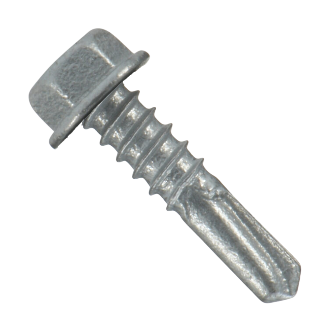Roofing Screws, MetalGrip™ Stitch, T4 Self Drill, Galvanized, No Washer, Unpainted, #12 x 7/8"