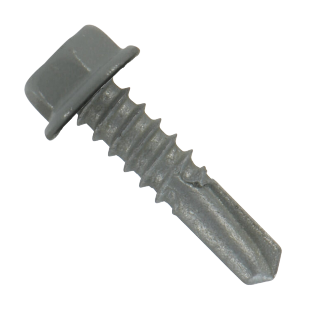 Roofing Screws, MetalGrip™ Stitch, T4, Self Drill, Galvanized, No Washer, Slate, #12-24 x 7/8"