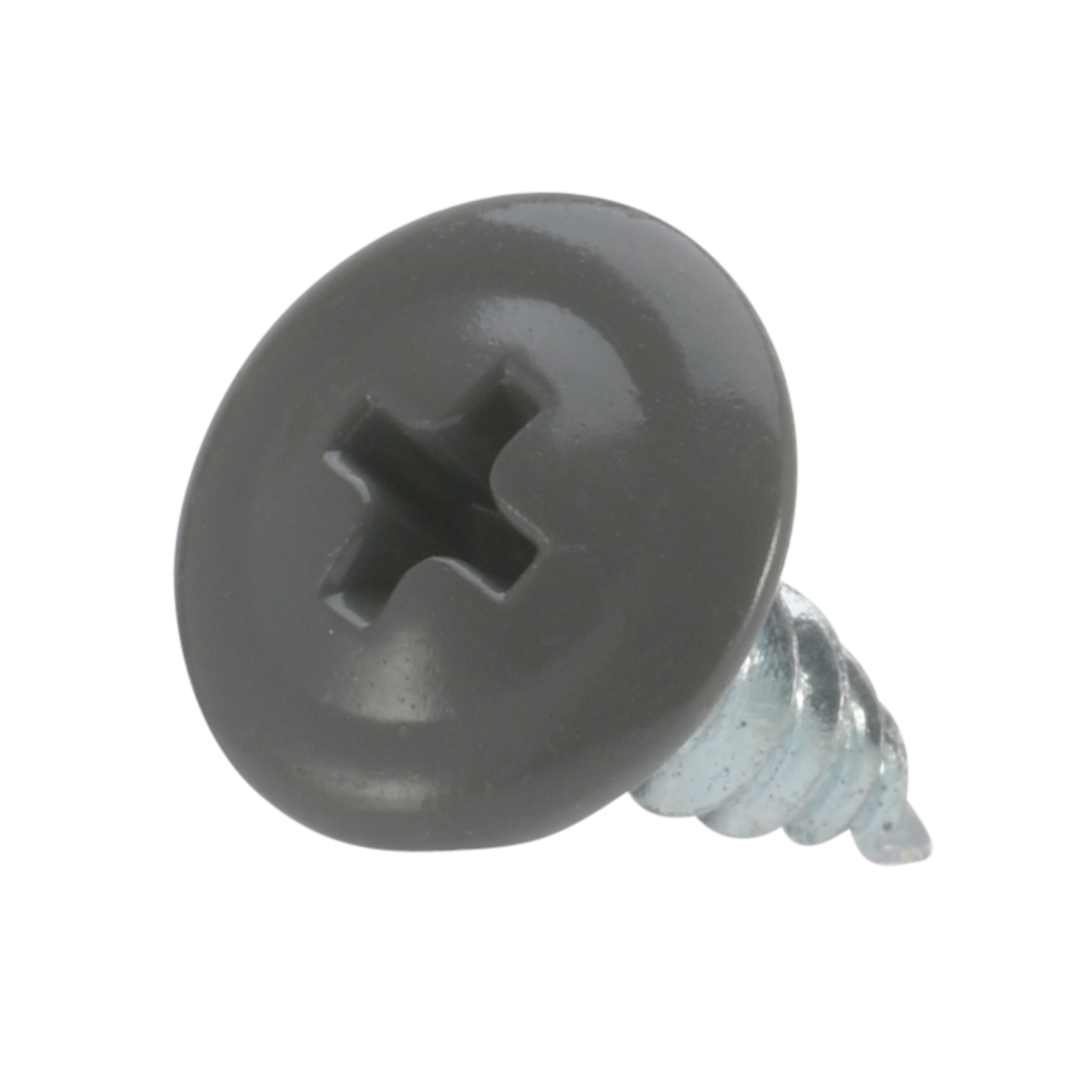 Roofing Screws, Phillips Wafer Head, Sharp Point, Zinc Plated Steel, Charcoal, #8 Roofing Screws, Phillips Wafer Head, Sharp Point, Zinc Plated Steel, Charcoal, #8