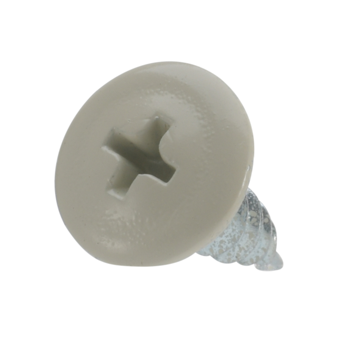 Roofing Screws, Phillips Wafer Head, Sharp Point, Zinc Plated Steel, Ivory, #8 Roofing Screws, Phillips Wafer Head, Sharp Point, Zinc Plated Steel, Ivory, #8