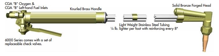 Flame Tech 6221-F90 Heavy Duty Cutting Torch - Fuel Gas Flame Tech 6221-F90 Heavy Duty Cutting Torch - Fuel Gas