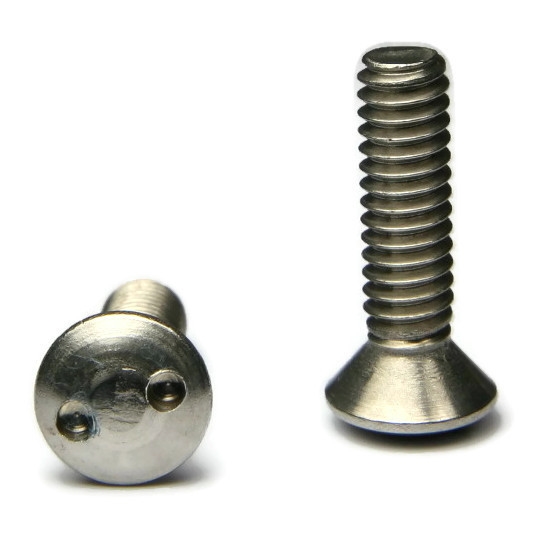 Tamper Proof Machine Screws, Spanner Oval Head, Stainless Steel 18-8, #10-24