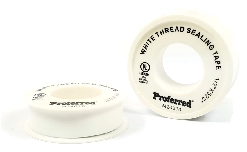 Thread Sealing Plumber's Tape, 1/2" x 520"