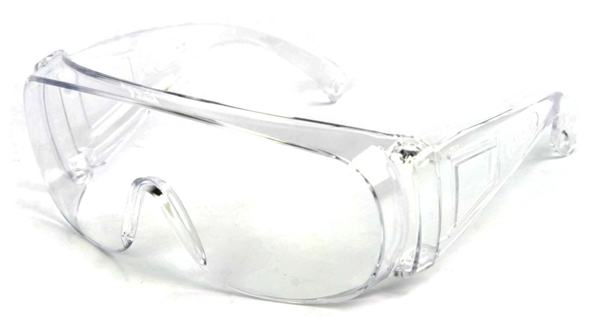 Oversized Clear Lens Safety Glasses, M15240