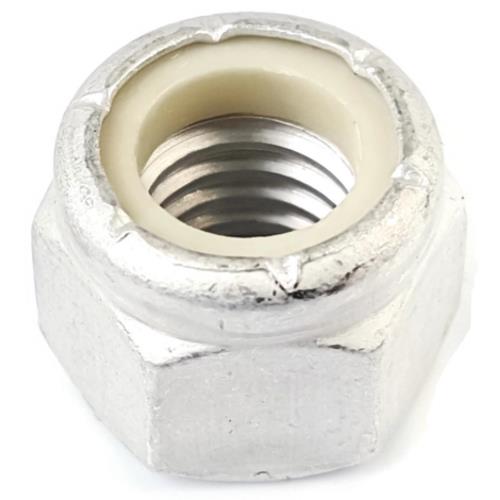 Nylon Lock Nut, Aluminum, 5/16"-18