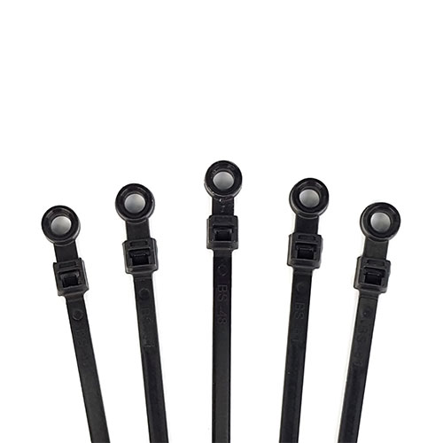Cable Zip Ties, Mounting, Nylon UV Resistant, Black