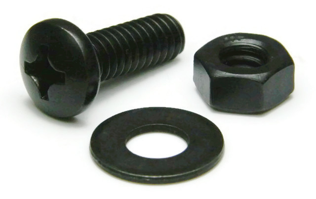 Screws & Bolts, Black Oxide Stainless Steel