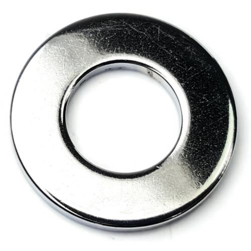 Flat Washers, SAE, Chrome Plated Steel, 1/4"