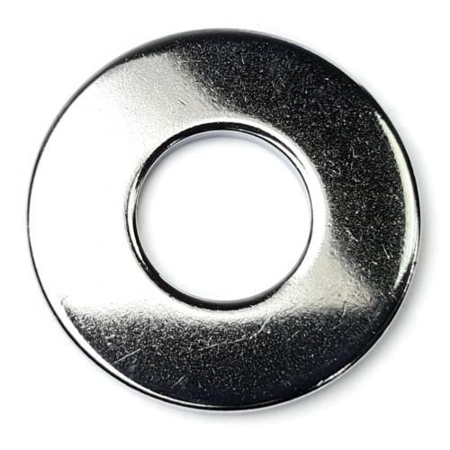 Flat Washers, USS, Chrome Plated Steel, 3/8"