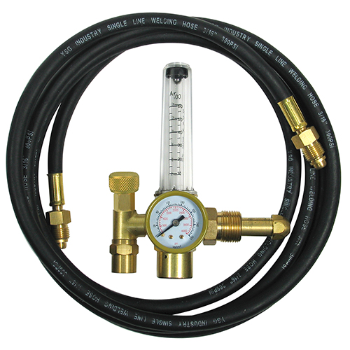 Flame Tech 100-FL-AR-60-580 Forged Brass Argon Flowmeter Regulator with Hose