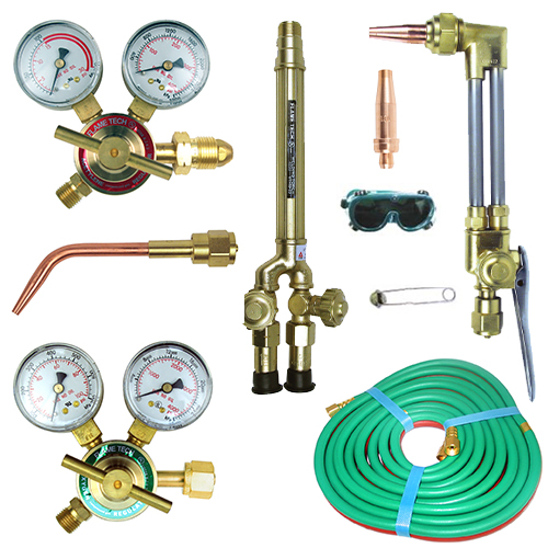 Flame Tech FTVLD-18CS Light Duty Oxy-Acetylene Kit for Cutting and Welding