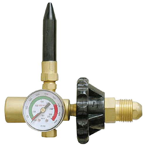 Flame Tech H580BF Forged Brass Deluxe Helium Balloon Filler Regulator