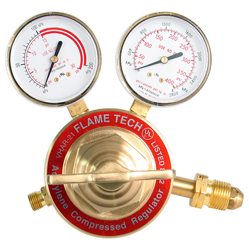 Flame Tech VHAR-21CS Heavy Duty Acetylene Regulator