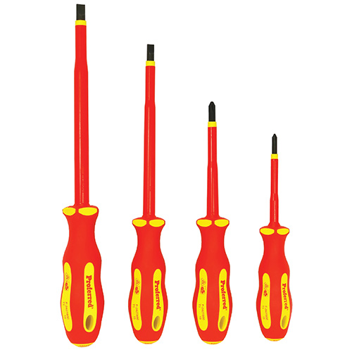 4 Piece Insulated Electrical Screwdriver Set