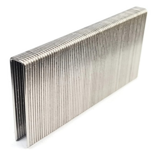 Collated Medium 16 Gauge Crown Staples, N Style, Stainless Steel 304