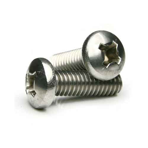 Machine Screws, Phillips Pan Head, Stainless Steel 18-8, #5-40 x 1/4