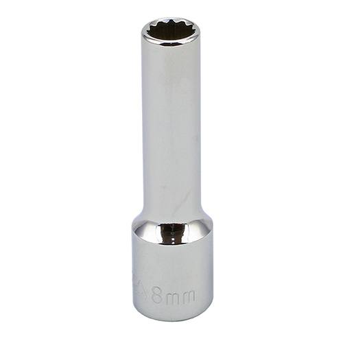 3/8" Drive Deep SAE 12 Point Drive Sockets, 7/16"