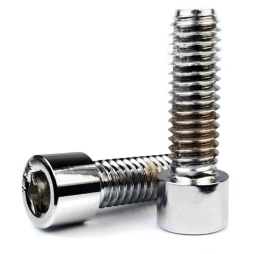 Socket Cap Screws, Chrome Plated Steel, 5/16"-18 x 3/4"