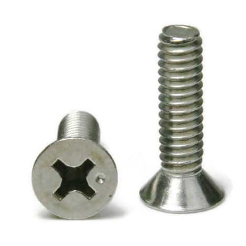 Machine Screws, Phillips Flat Head, Stainless Steel 316, #6-32