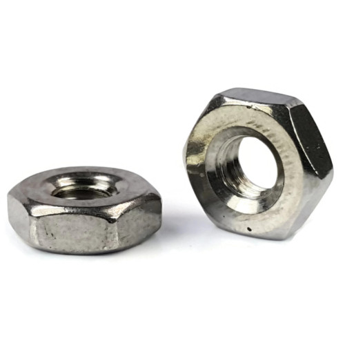 Hex Machine Nuts, Stainless Steel 304, #10-32(3/8 Flats x 1/8 Thick)