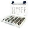 304 Stainless Steel Pop Rivet Kit with Washers Sizes #4-2 through #6-8 - 1201 Pieces