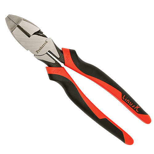High Leverage Heavy Duty Linemans TPR Grip Pliers - 8.5"