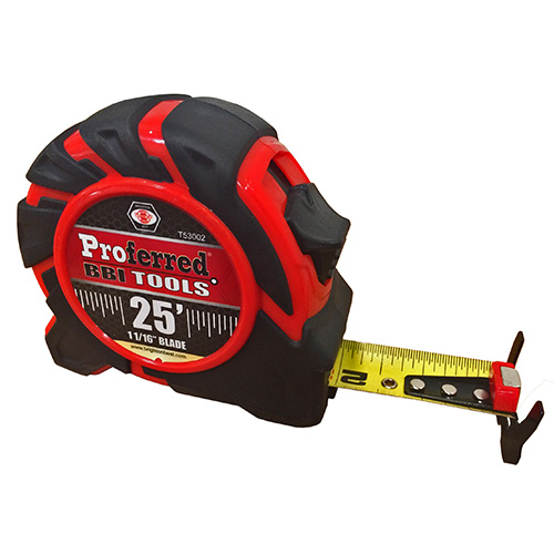 25 Foot 1-1/16inch Blade Premium Tape Measure