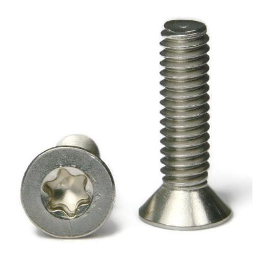 Machine Screws, Star Drive Flat Head, 6-Lobe Torx, Stainless Steel 18-8, #4-40