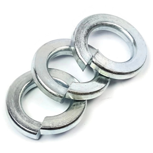 Lock Washers, Split Ring, Zinc Plated Steel, #10 (.193 ID x .293 OD x .040 THK)
