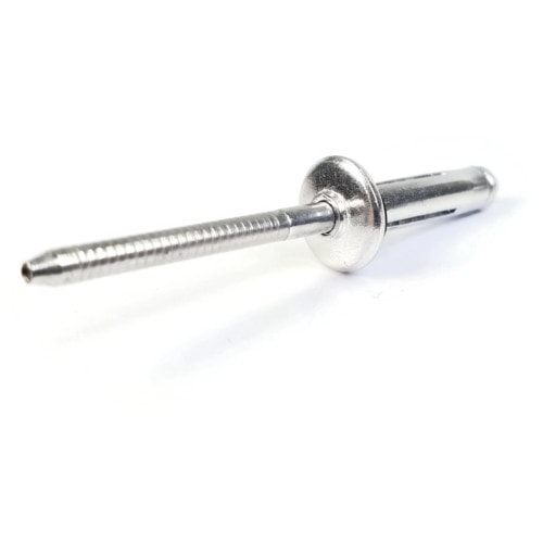 Dome Head Tri Bulb Rivets with Sealing Washer, Aluminum, 3/16" (#6)