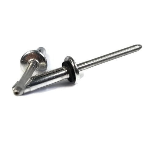 Black 3/16" Small Head Tri-Fold Pop Rivets – Exploding Aluminum Mandrel – 25 Pack By Edge Performance