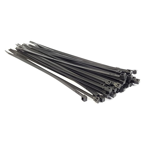 Cable Zip Ties, Standard, Nylon UV Resistant, Black