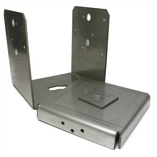 Deck Framing Post Base Anchors, Stainless Steel 316, 6" x 6"