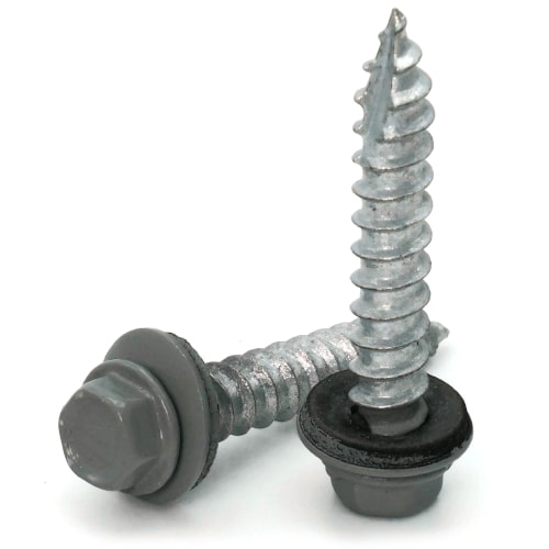 Roofing Screws, Fastgrip™, Type 17 Point, Slate, #14