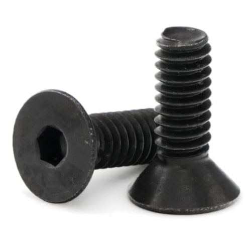 Socket Cap Screws, Flat Head, Black Oxide Stainless Steel 18-8, #8-32
