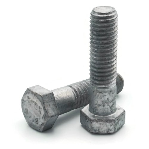 Hex Cap Screws, Hot Dipped Galvanized, 307A Grade A, 1"-8 Hex Cap Screws, Hot Dipped Galvanized, 307A Grade A, 1"-8