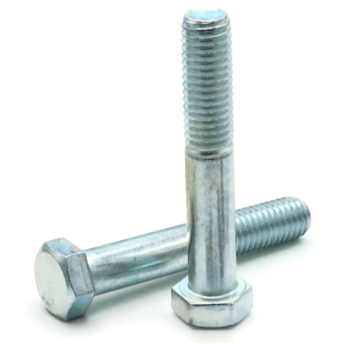 Hex Cap Screws, Grade 2 Zinc Plated Steel, 1-1/8"-7