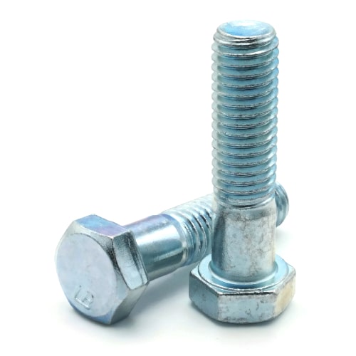Hex Cap Screws, Grade 2 Zinc Plated Steel, 1"-8 Hex Cap Screws, Grade 2 Zinc Plated Steel, 1"-8