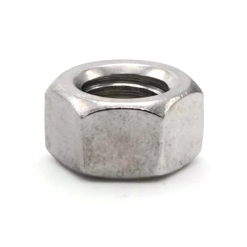 Metric Hex Finish Nuts, Stainless Steel A2 (18-8), M10 x 1.5 (17.0 Flats x 7.64 Thick)