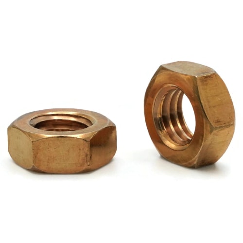Hex Jam Nuts, Silicon Bronze