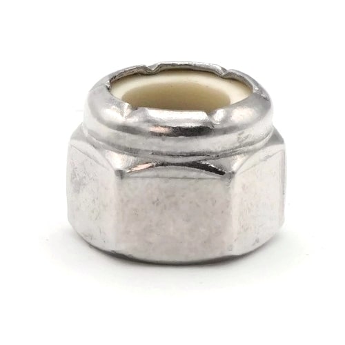 Nylon Lock Nuts, Stainless Steel 304, 3/8-16 (.563 Flats x .468 Height)