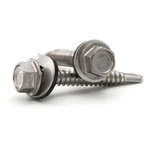 thumbnail image 2 of Fastenere #14 X 3/4″ Hex Washer Head Self-Drilling Tek Screws – Stainless Steel 410 (QTY 25) 2 of 6