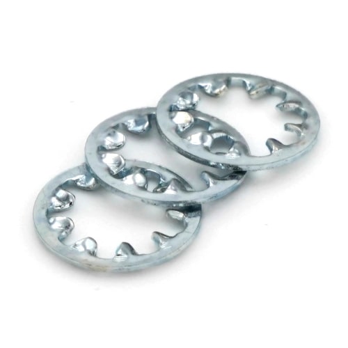 Lock Washers, Internal Tooth, Zinc Plated Steel