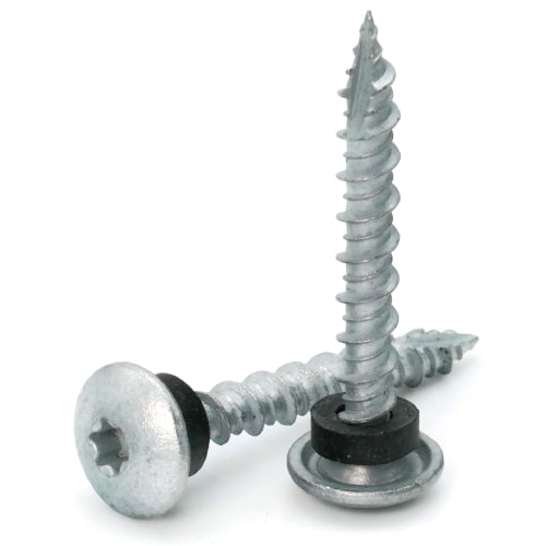 Roofing Screws, LoGrip™, Hi-Lo Thread, Type 17 Point, Unpainted, #10
