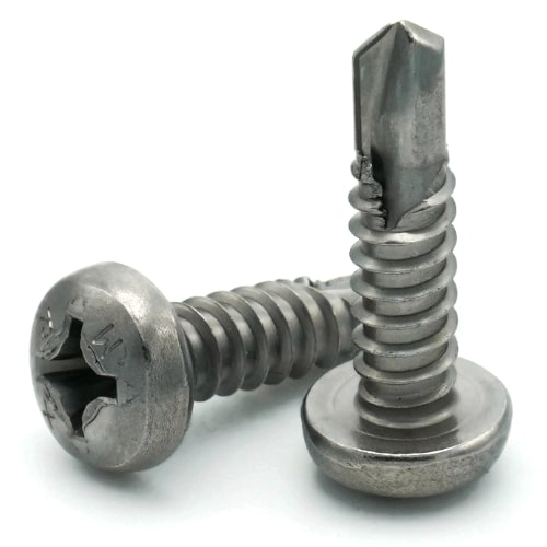 Sheet Metal Screws, Phillips Pan Head, Self Driller TEK 2, Ultra Stainless Steel, #6-20 Sheet Metal Screws, Phillips Pan Head, Self Driller TEK 2, Ultra Stainless Steel, #6-20