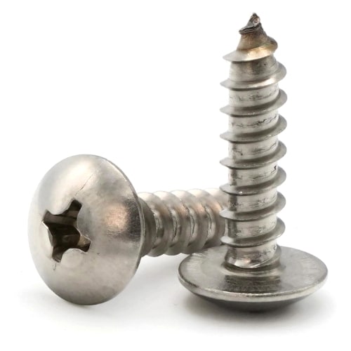 Sheet Metal Screws, Phillips Truss Head, Stainless Steel 18-8, #6