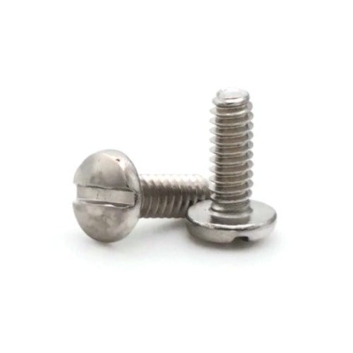 Machine Screws, Slotted Binding Head, Stainless Steel, #4-40