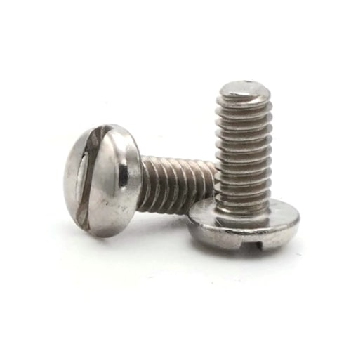 Machine Screws, Slotted Pan Head, Stainless Steel 18-8, #6-32