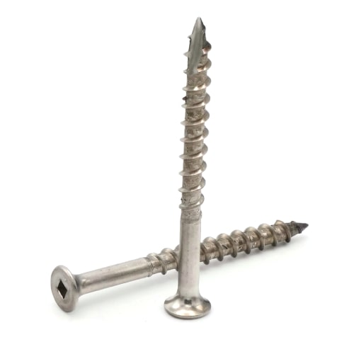 Deck Screws, Square Drive Bugle Head, Stainless Steel 316, #10 Deck Screws, Square Drive Bugle Head, Stainless Steel 316, #10