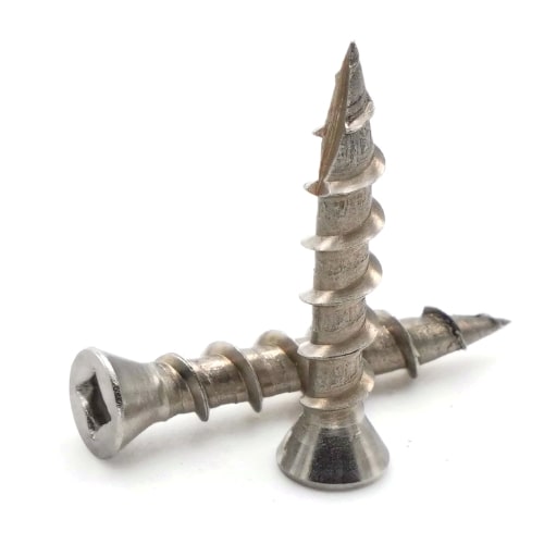 Deck Screws, Square Drive Trim Head, Stainless Steel 18-8, #7 Deck Screws, Square Drive Trim Head, Stainless Steel 18-8, #7